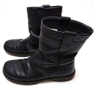 UGG Leather Newbreak Biker Boots